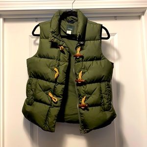 Jcrew puffer vest, size S